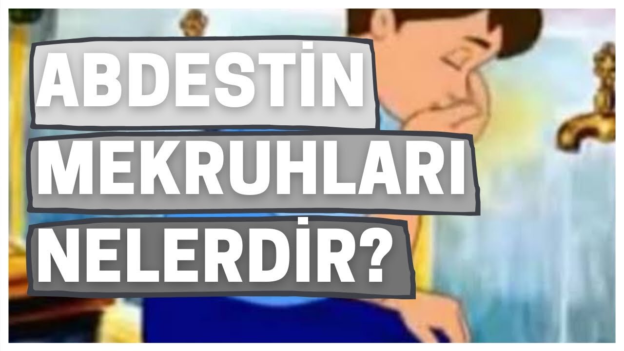 abdestin mekruhları