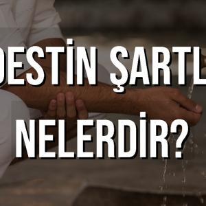 abdestin şartları nelerdir